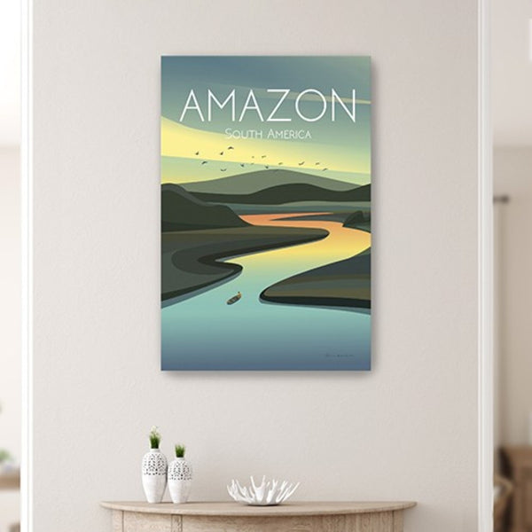 HomeRoots 24" South American Amazon Canvas Wall Art - Vibrant, Museum-Quality Print for Stunning Home Decor 32"x48" 399114