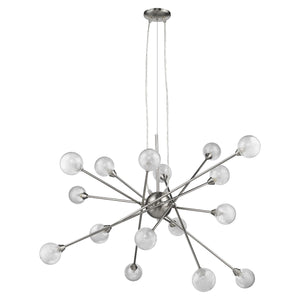 Homeroots Modern Multi Light Geometric Hanging Chandelier Light   399198