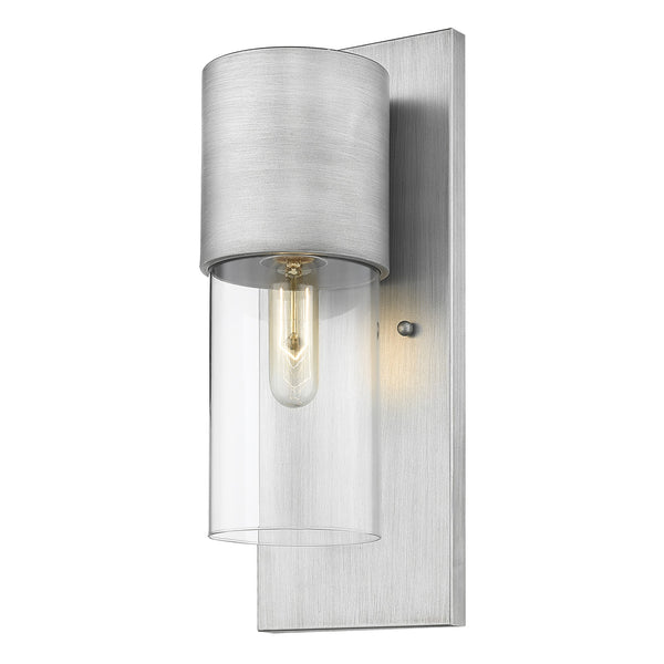 Homeroots Contemporary Brushed Silver And Glass Wall Light   399212
