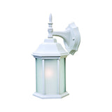 XL White Frosted Glass Swing Arm Wall Light - Elegant Outdoor Fixture with Unique Design & Charm