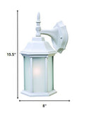 Homeroots Xl White Frosted Glass Swing Arm Wall Light   399220