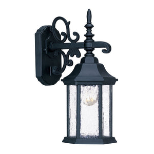 Homeroots Narrow Matte Black Domed Hanging Lantern Wall Light   399224