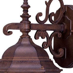 Homeroots Narrow Brown Domed Hanging Lantern Wall Light   399225