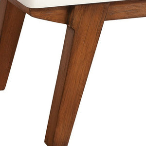 Homeroots 26" White Two Drawer Wood Nightstand   399255