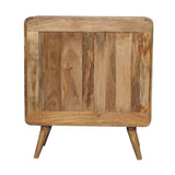 English Elm Solid Wood T-Bar Ridged Chest