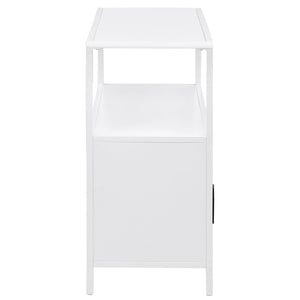 English Elm Clackamas Engineered Wood Shoe Cabinet with Hairpin Legs and Matte Gold Hardware B062P440089