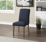 OSP Home Furnishings Everly Dining Chair  - Set of 2 Navy