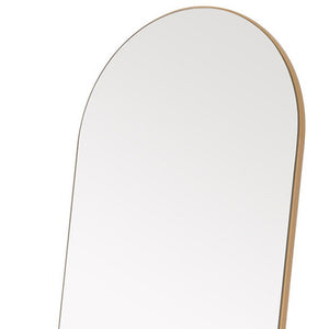 Homeroots Arched Gold Standing Mirror Gold Glass,Wood 399772