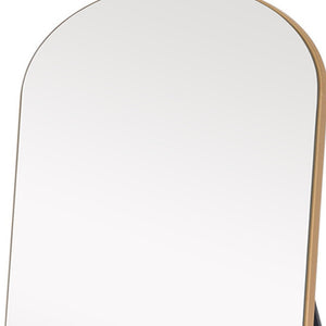 Homeroots 71" Gold Arch Wood Framed Full Length Standing Mirror  Glass,Wood 399775