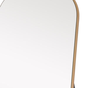Homeroots 71" Gold Arch Wood Framed Freestanding Standing Mirror  Glass 399777