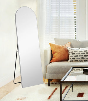 Homeroots Silver Arch Metal Framed Silver Glass 399779