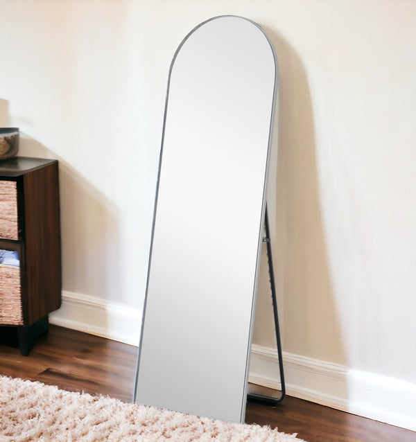 Homeroots Silver Arch Metal Framed Silver Glass 399779