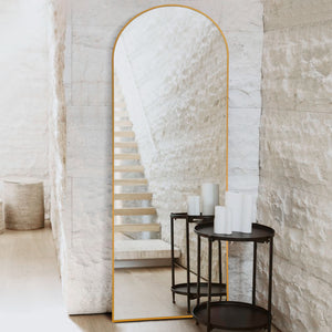 Homeroots Gold Arch Metal Framed  Glass 399784