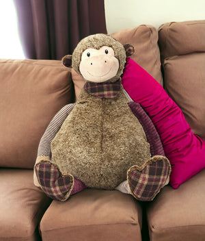 Homeroots Brown 23" X 24" Novelty Polyester Throw Pillow   399801