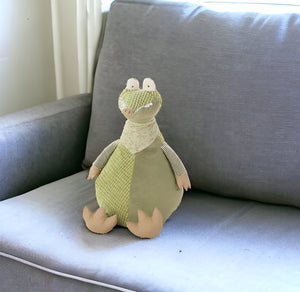 Homeroots 26" Green Novelty Fabric Throw Pillow - Decorative & Cozy Accent For Sofa, Chair, Or Bed Ensemble   399816