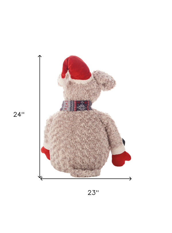 Homeroots Grey 23" X 24" Novelty Polyester Throw Pillow   399817