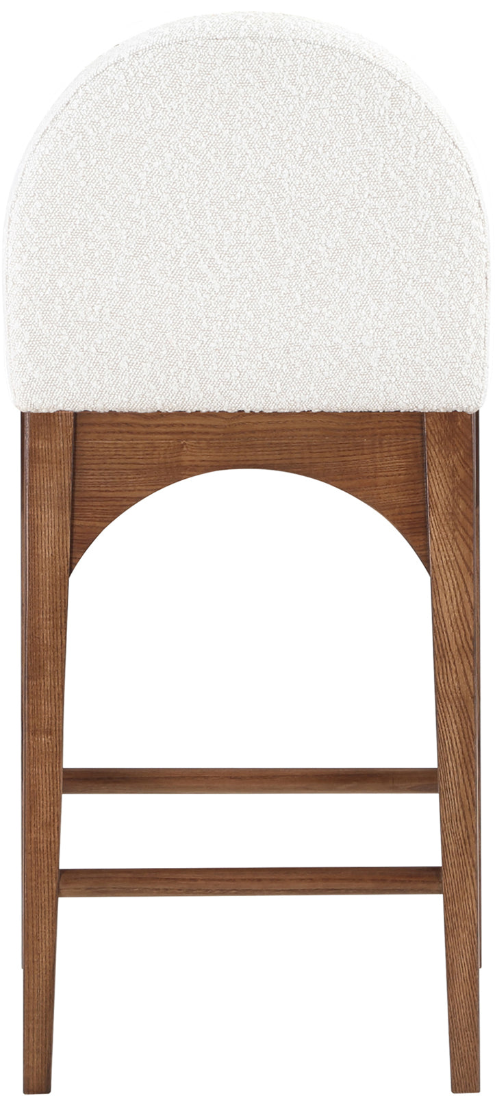 Waldorf Cream Boucle Fabric Stool 399Cream-C Meridian Furniture