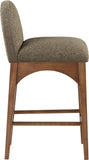 Waldorf Olive Boucle Fabric Stool 399Olive-C Meridian Furniture