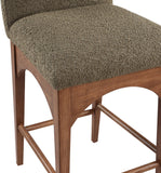 Waldorf Olive Boucle Fabric Stool 399Olive-C Meridian Furniture