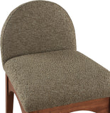 Waldorf Olive Boucle Fabric Stool 399Olive-C Meridian Furniture