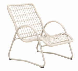 English Elm Outdoor Wicker Lounge Chairs Set of 2 Powder Coated Iron Frame Patio Seating W3990P462687
