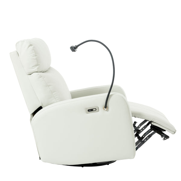 English Elm 270° Power Swivel Rocker Recliner Chair - Electric Glider With Usb Ports For Ultimate Comfort & Style W1028S00028