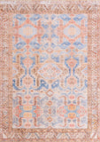 Unique Loom Timeless Paul Machine Made Medallion Rug Blue, Beige/Brown/Rust Red 7' 7" x 10' 6"