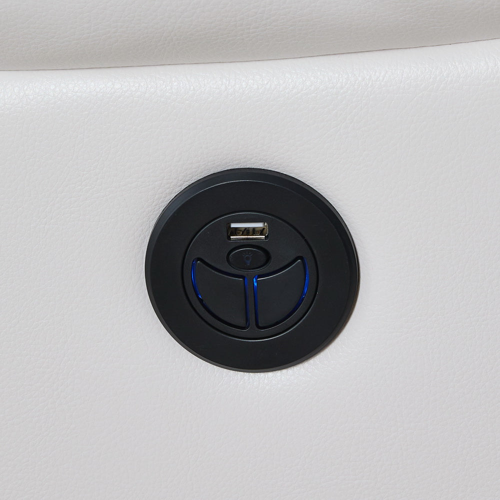 English Elm Manual M073 321 Power Reclining Sofa Set – 3-Piece Modern Comfort With Wireless Charger & Led Lights W1805S00127