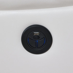 English Elm Manual M073 321 Power Reclining Sofa Set – 3-Piece Modern Comfort With Wireless Charger & Led Lights W1805S00127