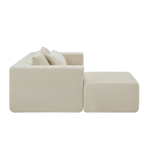 English Elm Christopher Knight Home® - 107" Compressed Sectional Sofas In Elegant Khaki - Modular Design, Cloud-Like Comfort & Durability! N771P346765V_N771P346766V