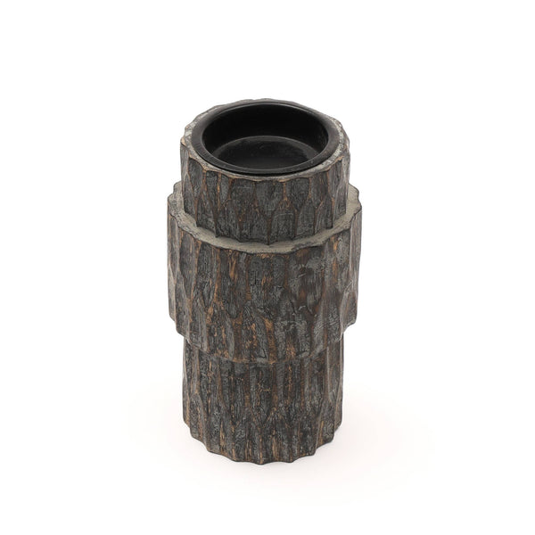 English Elm Decorative Wooden Centerpiece Candle Holder – Elegant Handcrafted Design For Warm Home Ambiance B346P336801