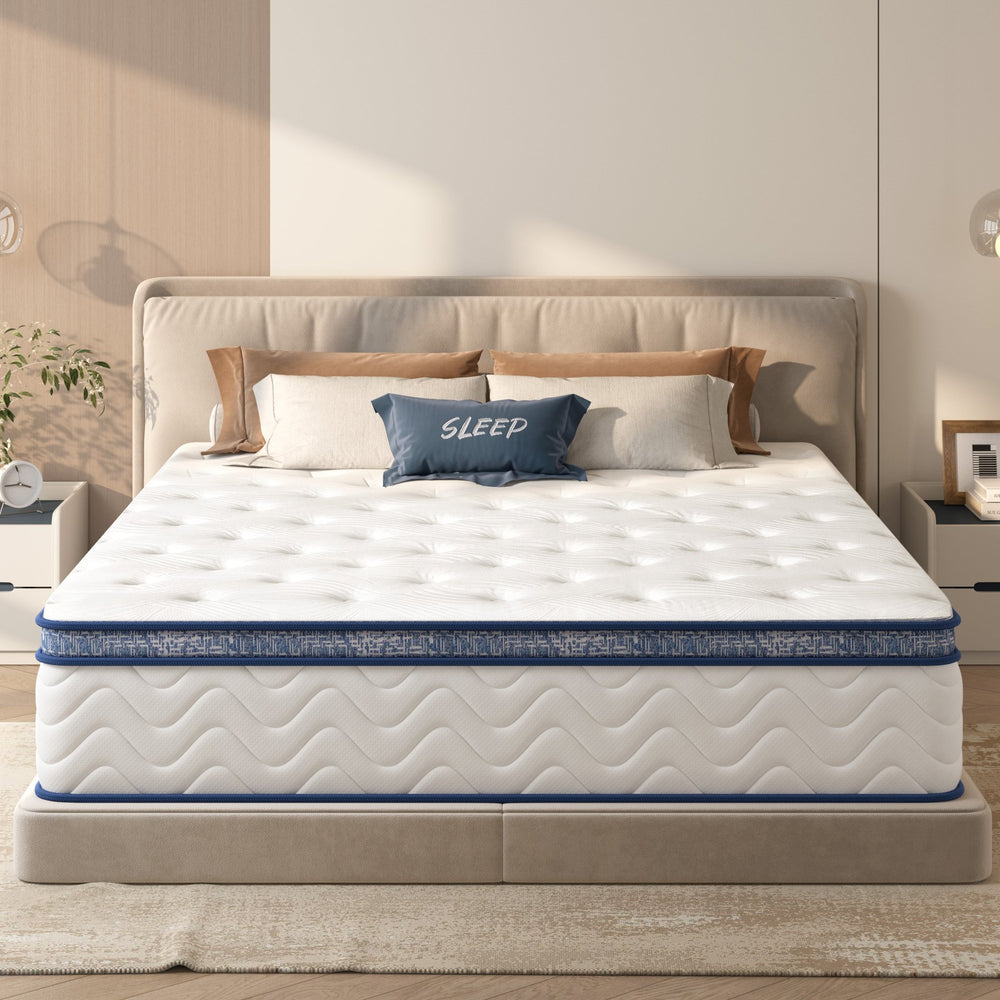 English Elm King Size Mattress - 10-Inch Hybrid Comfort With Individually Pocketed Innersprings For Support W2889P335713