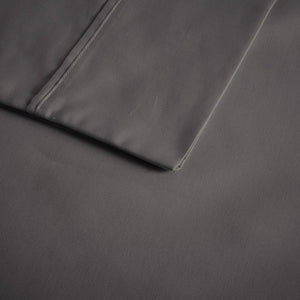 English Elm 4-piece Cal King Sateen Cotton Blend Sheet Set with Cooling Moisture-wicking Finish B035P437444