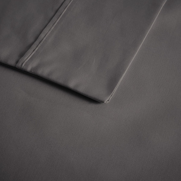 English Elm 4-piece Cal King Sateen Cotton Blend Sheet Set with Cooling Moisture-wicking Finish B035P437444