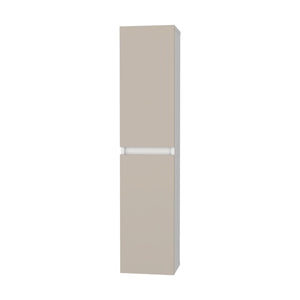 English Elm Dateland Two-Door Wall Cabinet — Tall Vertical Storage for Bathroom Kitchen, Durable MDP, Adjustable Shelves B128P375321