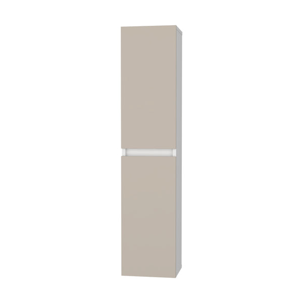 English Elm Dateland Two-Door Wall Cabinet — Tall Vertical Storage for Bathroom Kitchen, Durable MDP, Adjustable Shelves B128P375321