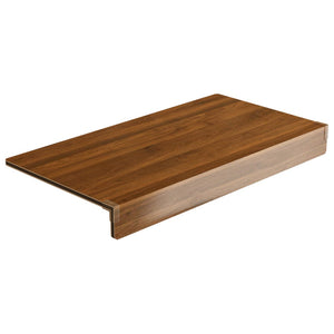 English Elm (24 Inch) Foamed Pvc Wire Shelf Covers Walnut Wood Grain Look for Pantry Closet Kitchen W2641P400320