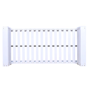 English Elm TOPMAX Twin Size Porch Swing Bed Crafted from Durable Acacia Wood with 400lb Capacity and Hemp Ropes White N717P210135K