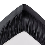 Madison Park Essentials Satin Casual Luxury Sheet Set MPE20-1110 Black