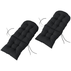 English Elm Garden Tufted High Back Patio Chair Cushions Set with Uv Resistant Polyester Cover T3971P475552