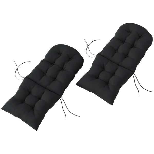 English Elm Garden Tufted High Back Patio Chair Cushions Set with Uv Resistant Polyester Cover T3971P475552
