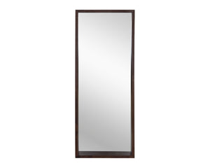 Fresno Floor Mirror - Narrow - Dark Brown 106755 Sunpan