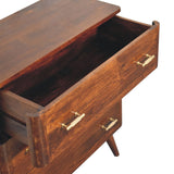 English Elm Solid Wood Chestnut T-Bar Chest