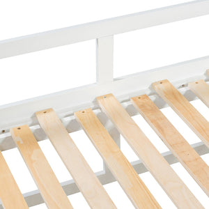English Elm Wooden Twin to King Daybed with Trundle and Storage Drawers for Guest Rooms White N708P336539K