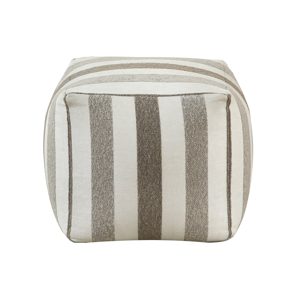 English Elm Modern Square Pouf - Multi-Color Jacquard Ottoman, Versatile Footrest & Accent Piece For Any Room B011P251656