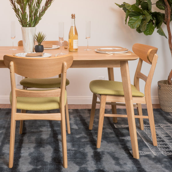 English Elm Christopher Knight Home® - Dining Chair - Plush Green Upholstered Seat With Mid-Century Modern Design And Sturdy Wood Legs 58915.00GTE