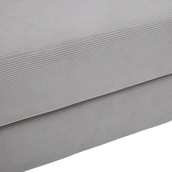 English Elm UNITED modular foldable sofa with metal frame, corduroy upholstery, side pocket & quick assembly convenience Light Gray W1568P374133