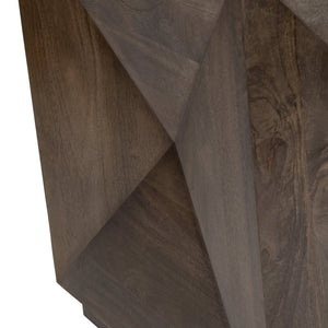 Crestview Collection Transitional Square End Table In Solid Mango Wood - Modern Accent Furniture For Any Space Brown Solid Wood Cvfnr4818