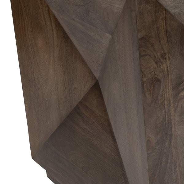 Crestview Collection Transitional Square End Table In Solid Mango Wood - Modern Accent Furniture For Any Space Brown Solid Wood Cvfnr4818