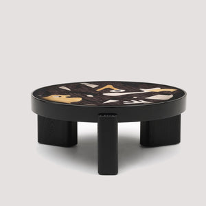 English Elm Fun Art Hand-painted Italian Minimalist Square Coffee Table for Contemporary Living Rooms T5686P508400